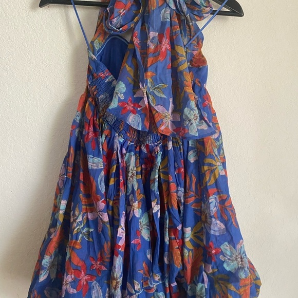 Free People Balloon Hem Floral Tie Two Ways Halter\Strapless Boho Dress SOLD OUT - Picture 9 of 13
